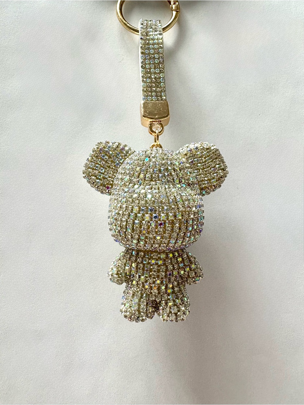 ✨Rhinestone Big Head Bear Bag Charm Glamorous Bear✨ Diamond Luxe